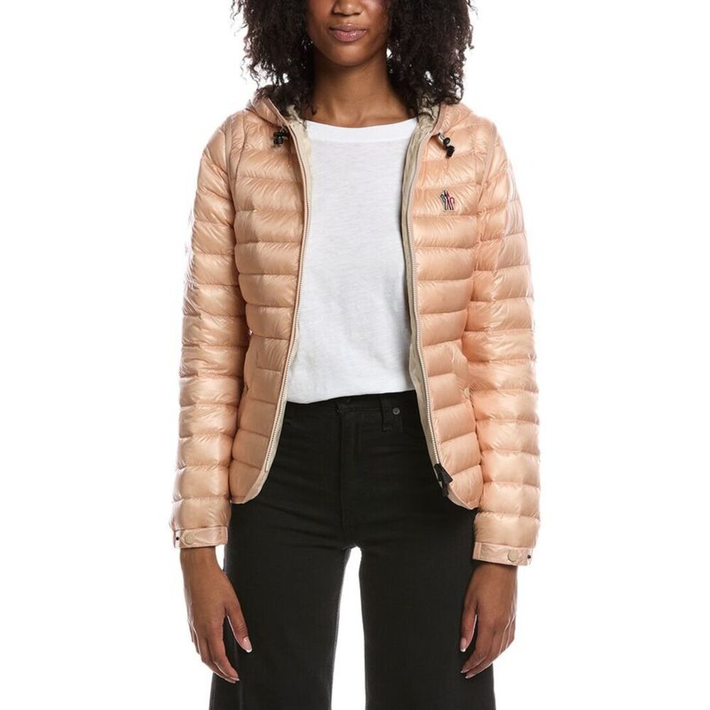 Moncler Womens  Grenoble Karura 2 In 1 Hooded Short Down Jacket, Pink